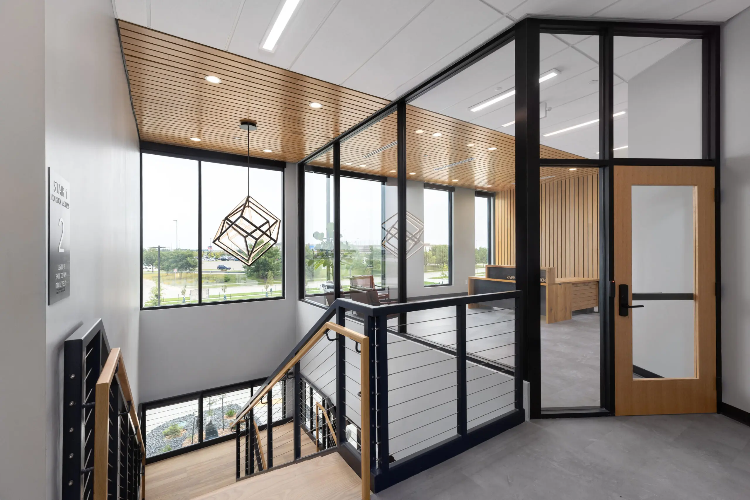 River Rock Project, Interior - Staircase, Drywall Installation